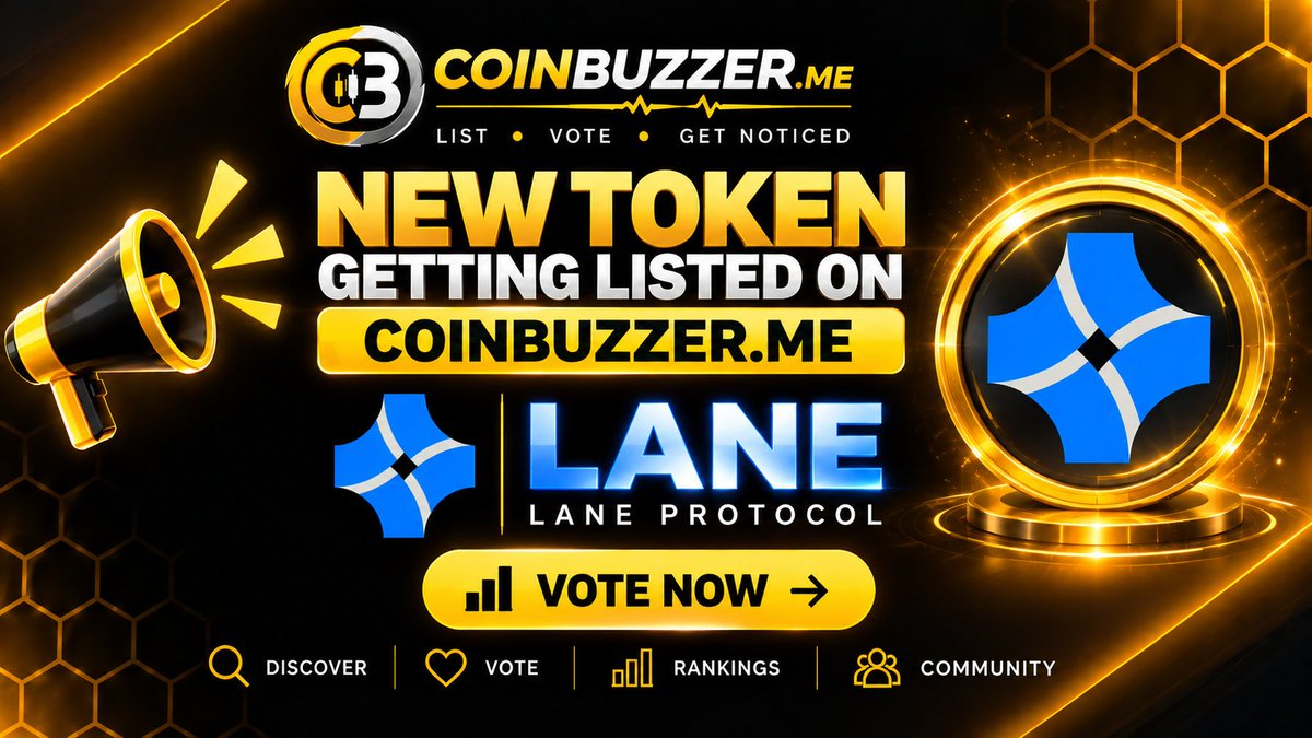 lanetoken's tweet photo. 🚀 $LANE is getting listed on https://t.co/JkiswqiLEs!

🪙 Lane Protocol is joining the CoinBuzzer community.
Follow @coinbuzzer_me  and stay tuned! 🔥

#CoinBuzzer #Crypto #Altcoins #CryptoCommunity #NewListing https://t.co/AYQUATvWlW