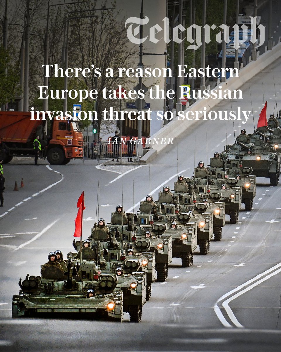 Telegraph's tweet photo. Russia is threatening Europe more seriously today than at any point since the darkest days of the Cold War.

Karol Nawrocki, Poland’s president, has warned that “hybrid warfare may be preparation for what happened on Sept 17, 1939” – the date Soviet forces invaded Poland ⬇️
https://t.co/oDoxPvxVCI