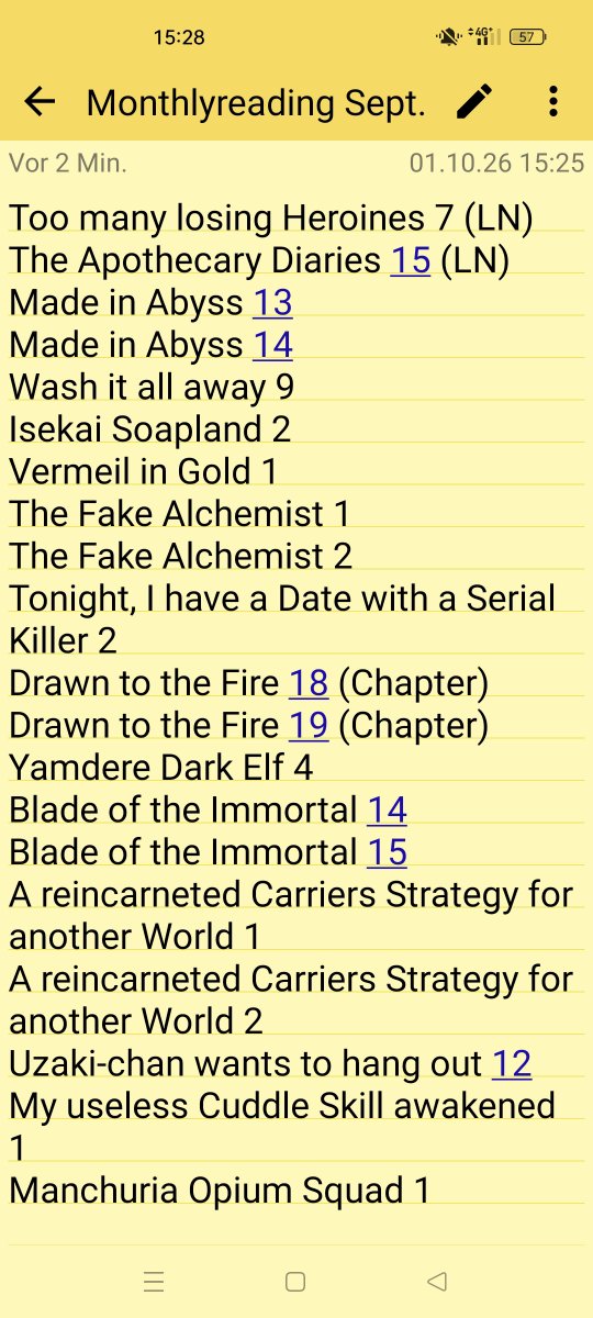 hellspawn2501's tweet photo. #monthlyreading Durch Urlaub ein guter Monat September mit 
16 Manga
2 LN
2 Chapter https://t.co/QJ1S93cMKU