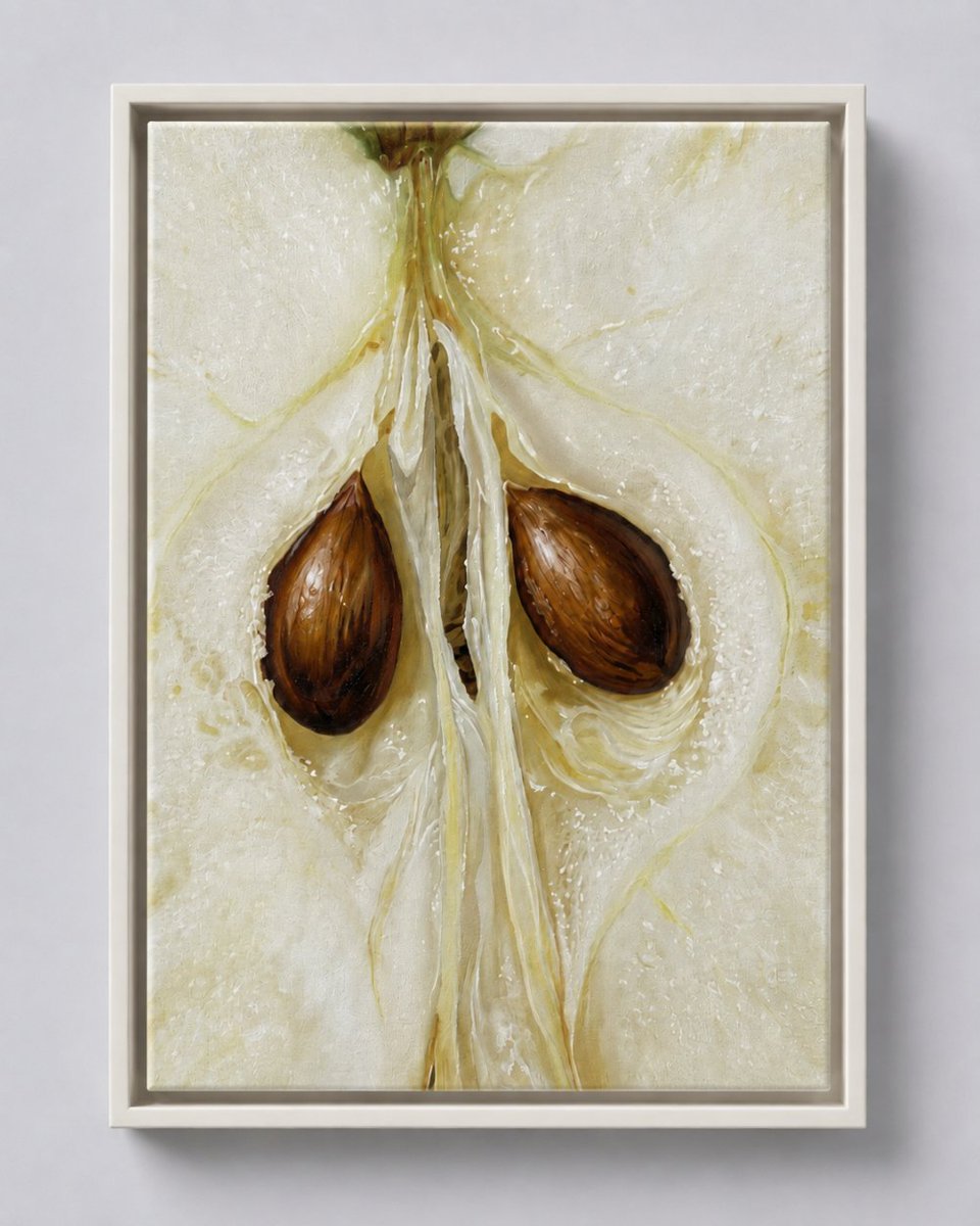 CathySavels_Art's tweet photo. After the Snack - a small study of what’s usually thrown away, with the apple core becoming the star of the show.

#AppleArt #StillLifePainting #FoodArt #KitchenWallArt #SmallPainting #ContemporaryStillLife #BotanicalArt #OriginalArtwork https://t.co/Gb6RYBoPs7