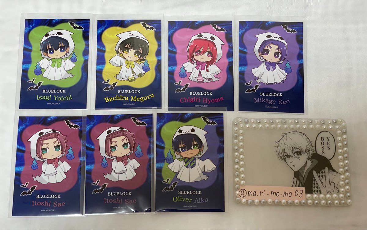 ma_ri_mo_mo03's tweet photo. 【交換】ブルーロック ブルロ GHOST ゴースト トレーディングカード

《譲》潔、蜂楽、千切、御影、冴、愛空

《求》凪＞凛

冴は凪含む交換希望

郵送または大阪梅田手渡し
検索からでもお気軽にお声掛けください。 https://t.co/YKwEoxF4Ta