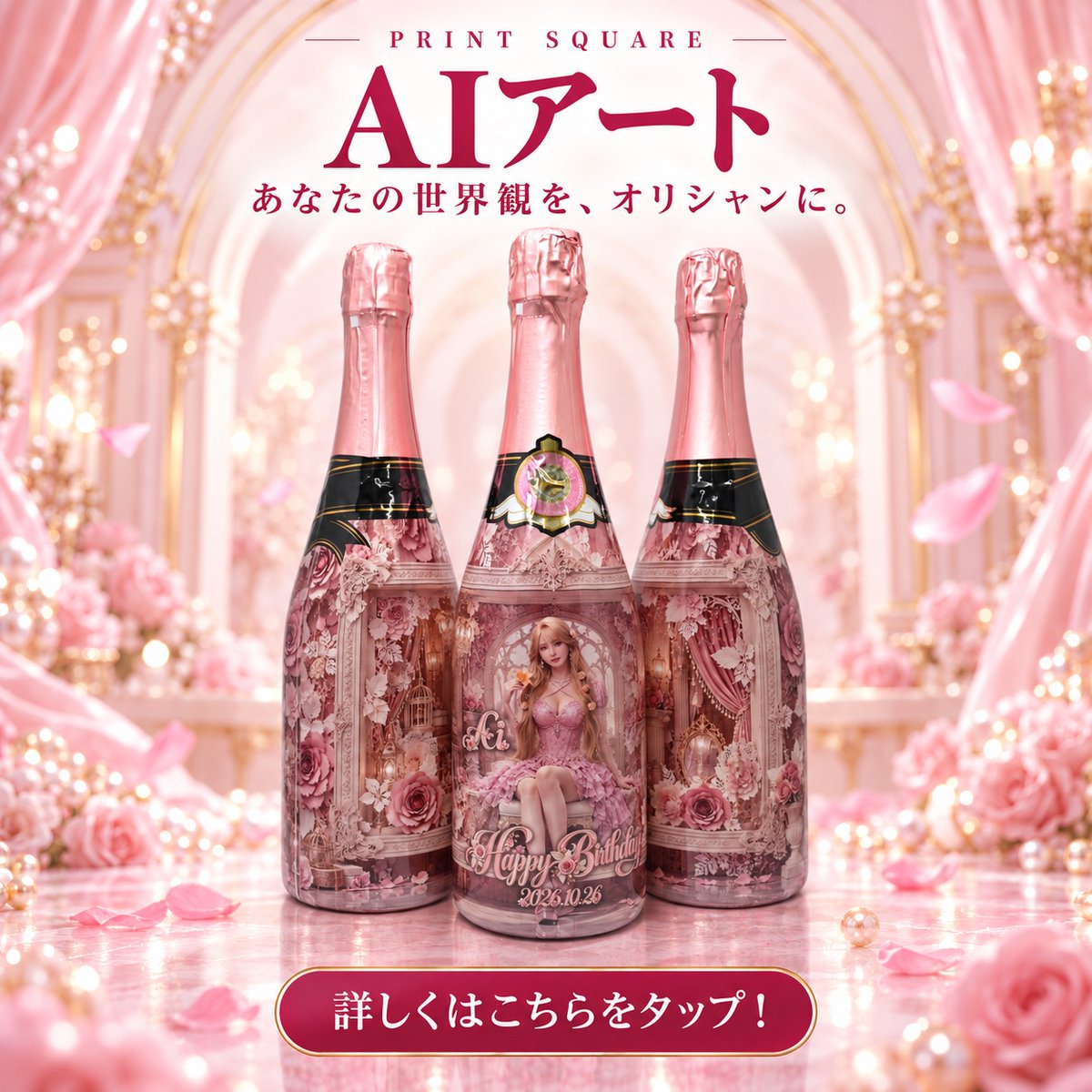 PrintPrint_55's tweet photo. ✨ AIアート ✨

第一弾は
🎀「ペーパークラフト」デザイン！

写真の雰囲気に合わせて、
AIがデザイン✨

「かわいい」も
「かっこいい」も
「幻想的」も✨

写真から生まれる
世界にひとつのデザインです🎀

今後もさまざまな
デザインテーマを追加予定👑🖤

いつもの写真を特別なオリシャンへ🍾✨