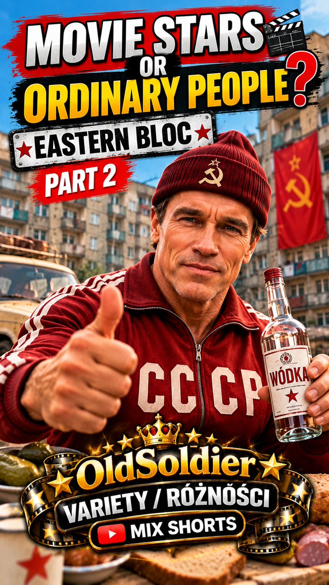 LoriannaPL's tweet photo. What if Hollywood stars suddenly became ordinary people from the Eastern Bloc? 😂🎬 Part.2
Watch here: https://t.co/7mhIxMPyUr
#variety #standbyme #funny #shorts https://t.co/ZipPyuzWZq