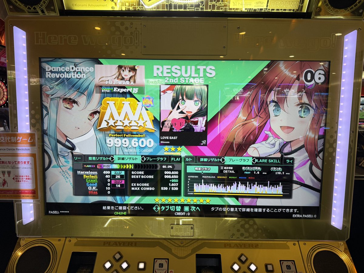 pawa4425's tweet photo. DP15
はるかぜリスタート！
LOVE EAST
Decryption
PFC！！！！！！

ノンバーの精度戻ってきた！ https://t.co/A3EZfHsaql