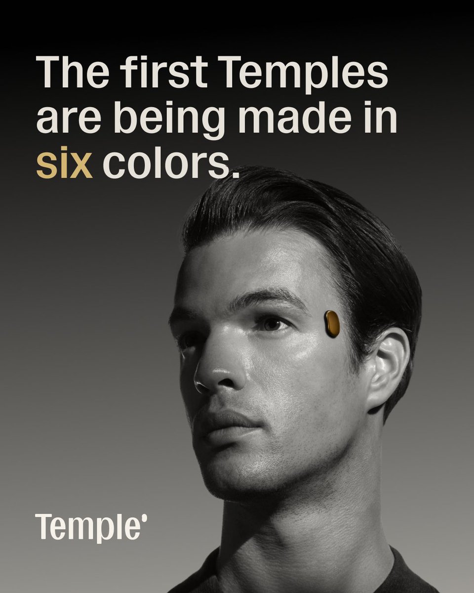 deepigoyal's tweet photo. Six colors for the launch edition of @temple  

Pre-orders open soon - hopefully next week; just need certainty on a couple more items. 

Folks on early access waitlist get priority access. Join the waitlist at https://t.co/XxGR9Hpq58 

Can’t wait to get this  𝗂̶𝗇̶ ̶𝗒̶𝗈̶𝗎̶𝗋̶ ̶𝗁̶𝖺̶𝗇̶𝖽̶𝗌̶ on your temple 😄