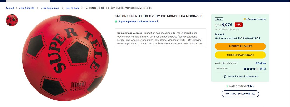 rueducommerce's tweet photo. 9,07€ exactement (il aurait du acheter un ballon.) https://t.co/060zTbernv