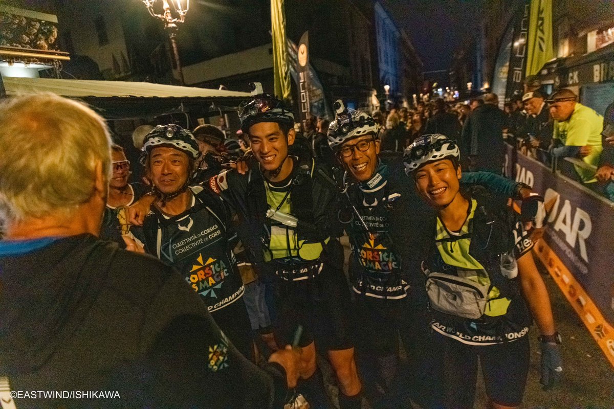 eastwind_mgr's tweet photo. 【ARWC2026 - CORSICA IS MAGIC】
現地時間10/1 06:00

アドベンチャーレース世界選手権2026がスタートしました。

◎Stage A：トレッキング　1.5㎞

前日のプロローグの成績で出走順が決まり、イーストウインドは54位で出走。
最初のTA1で初めて今回のレースのマップ半分を受け取ります。

◎Stage B：マウンテンバイク 42㎞

出だしは順調でCP1は37位で通過。
しかし、後半にトモゾーが転倒。
ふくらはぎを痛めてしまい、TA2は55位で到着。

写真：石川貴大
@taachin_guide 

#arwc #corsica #teameastwind #adventurerace
#イーストウインド 
#アドベンチャーレース
#arwc2026 #corsicaismagic #adventureracing #arworldseries #worldchampionship #corte