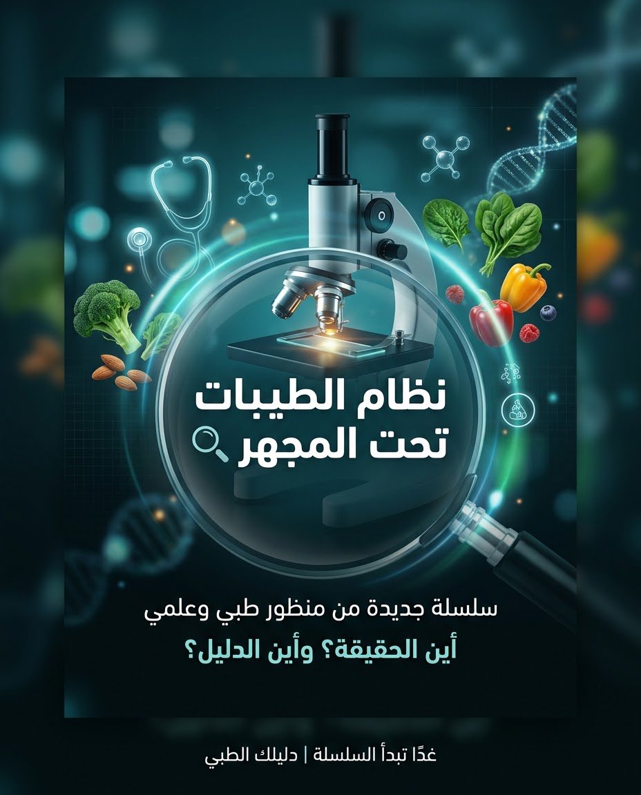 AmarnahAsem's tweet photo. موضوع انتشر بشكل كبير… وصار عليه جدل واسع: «نظام الطيبات».

لكن هل كل المعلومات المتداولة عنه صحيحة؟
وهل كل ما يُقال عن الأطعمة والأمراض والأدوية مدعوم بالدليل العلمي؟

من بكرا نبدأ سلسلة قصيرة نناقش فيها الموضوع من وجهة نظر طبية وعلمية فقط.

وين المعلومة الصحيحة؟ https://t.co/AQaxD6OzCr