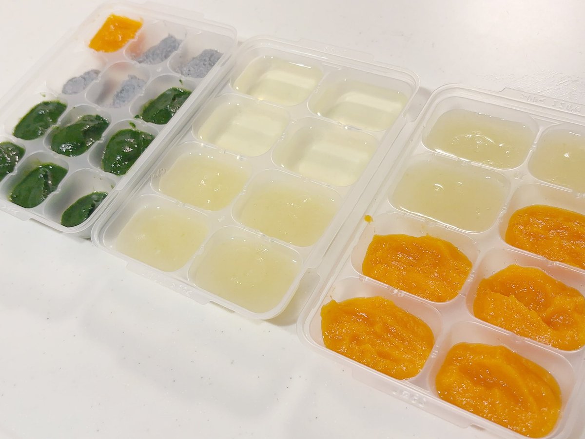 maicha292's tweet photo. 夜な夜な離乳食ストック作り😮‍💨🥬🥕🧅
手際悪過ぎてこれだけで1時間くらい掛かる…どんどん自分の時間が無くなっていく〜😂 https://t.co/QCJesb8RQJ