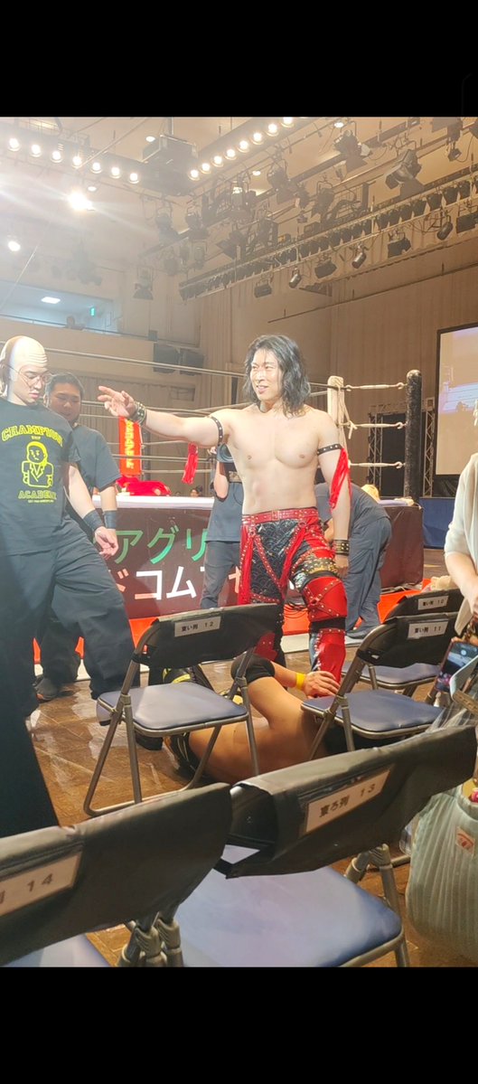 raikei1978's tweet photo. 2026.10.01 後楽園ホール

平田さんの武知さん、めちゃめちゃカッコよかったんですけど!!!
一晩でここまで仕上げてくるの凄すぎる…

#平田一喜 選手
#武知海青 選手
#マッスル的な何か
#ddtpro https://t.co/2pbIJL3Dmr