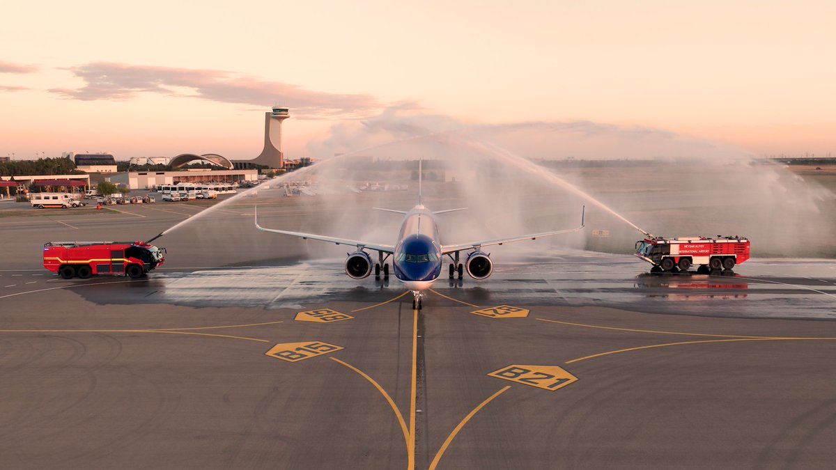 SamirMRzayev's tweet photo. Bu gün ikinci “Airbus A321neo” təyyarəmizi qarşıladıq. Bununla da cari ildə donanmamıza əlavə etdiyimiz yeni nəsil hava gəmilərinin sayı beşə çatdı.

Donanmamızın yenilənməsini pilotlarımızın peşəkar hazırlığı, əməliyyat imkanlarımızın inkişafı və xidmət keyfiyyətimizin davamlı təkmilləşdirilməsi ilə paralel aparırıq. Məqsədimiz müasir donanma ilə yanaşı, daha yüksək sərnişin təcrübəsi formalaşdırmaqdır.
---------------
Today, we welcomed our second Airbus A321neo. With this addition, the number of new-generation aircraft added to our fleet this year has reached five.

We are renewing our fleet alongside strengthening the professional training of our pilots, developing our operational capabilities, and continuously improving our service quality. Our goal is to combine a modern fleet with an enhanced passenger experience.