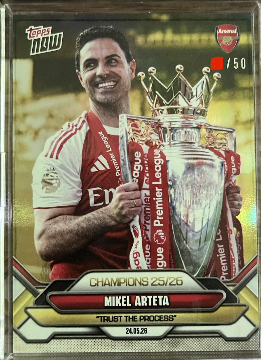 q35gz's tweet photo. 幸せの黄色い封筒🟡✉️ 

#topps #toppsnow #arsenal #アーセナル https://t.co/5x9CNJGqCe