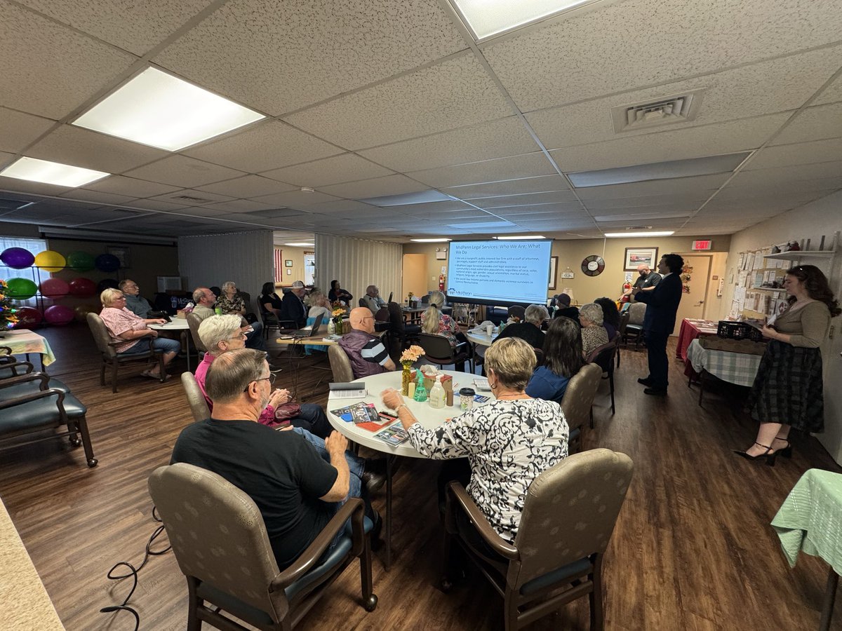 RepDelozier's tweet photo. I had my 1st Older &amp; Wiser session on Estate packages, Wills, Power of Attorney &amp; Living Wills with attorneys at MidPenn Legal Services. TY to Mech Place Senior Center in Mech Boro for hosting. We had a great turn out, we will have another one Nov 5th in NC Boro. @MessiahLifeways https://t.co/RkFPKL9I2T