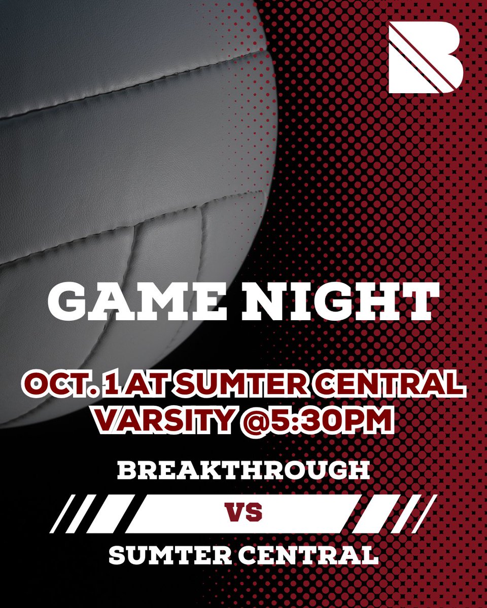 Breakthrough_CS's tweet photo. 🏐 It's Game Day! Varsity Volleyball is on the road at Sumter Central tonight, first serve at 5:30 PM. Go Broncos, pack the stands! 

#GoBroncos #BreakthroughCharter https://t.co/FDRpY8Waxh