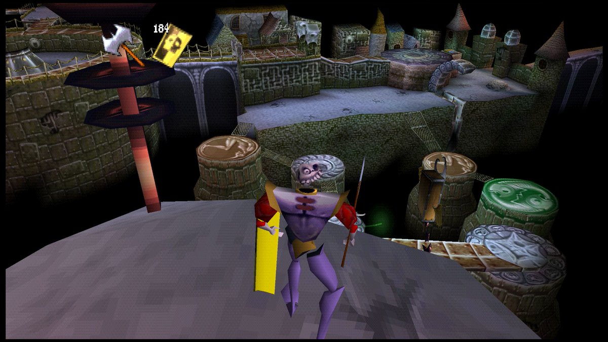 MediEvilWiki's tweet photo. The first beta release of the MediEvilRecomp project is out now! This lets you play MediEvil with widescreen support, scaling aspect ratio, increased draw distance/render distance, increase FPS support, PGXP, Better Terrain, Frame Interpolation, all natively running on your PC. https://t.co/MGj7A10gxC
