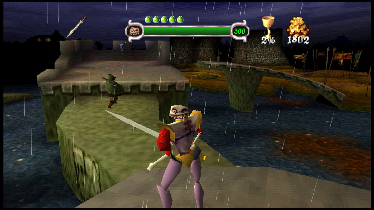 MediEvilWiki's tweet photo. The first beta release of the MediEvilRecomp project is out now! This lets you play MediEvil with widescreen support, scaling aspect ratio, increased draw distance/render distance, increase FPS support, PGXP, Better Terrain, Frame Interpolation, all natively running on your PC. https://t.co/MGj7A10gxC
