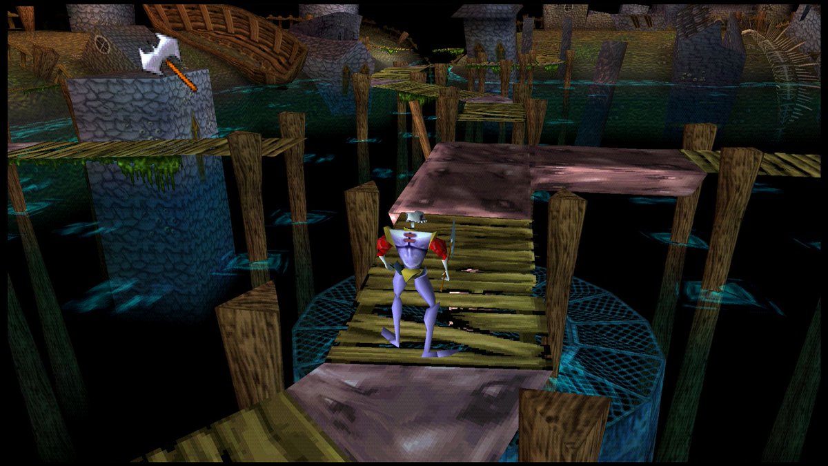 MediEvilWiki's tweet photo. The first beta release of the MediEvilRecomp project is out now! This lets you play MediEvil with widescreen support, scaling aspect ratio, increased draw distance/render distance, increase FPS support, PGXP, Better Terrain, Frame Interpolation, all natively running on your PC. https://t.co/MGj7A10gxC
