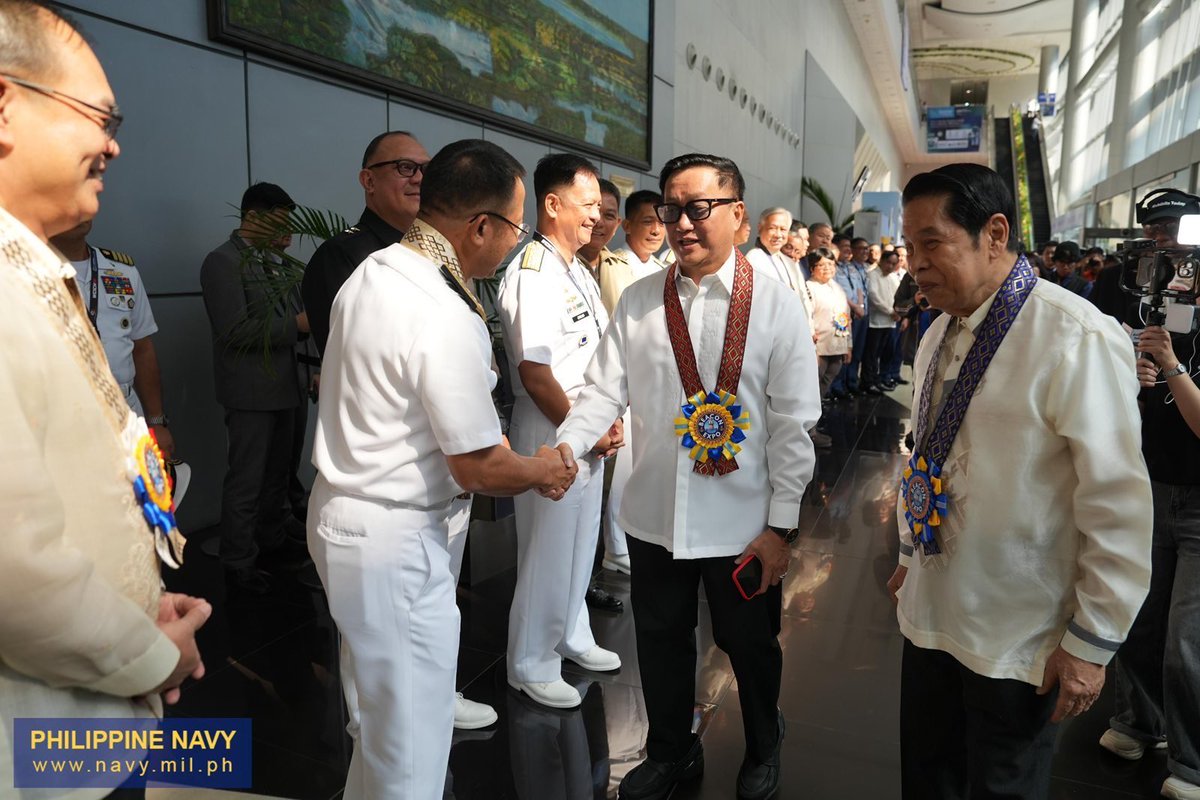 Philippine_Navy's tweet photo. IN PHOTOS | #PHNavy Showcases Maritime Capabilities at BEACON 2026
The Philippine Navy, led by Flag Officer in Command, Vice Admiral Jose Ma Ambrosio Q Ezpeleta PN, participated in the Blue Economy Annual Trade and Conference (BEACON) 2026, held from September 29 to October 1, 2026, at the SMX Convention Center, Mall of Asia Complex in Pasay City.
For the fourth time, the Navy showcases its modernization efforts and innovations through photo exhibits, static and miniature displays, and presentations featuring modern assets and equipment, capability developments, and the Self-Reliant Defense Posture (SRDP) projects.
BEACON 2026 brings together various stakeholders from the maritime industry and sea defense sector, highlighting their respective assets, equipment, programs, technologies, and capabilities.
PN @128: Modern and Ready, Strong and Steady — Credible in Mission, Always Mission-Ready
#ProtectingtheSeasSecuringOurFuture
#ModernMultiDomainSelfReliantCrediblePartner
#PN128AlwaysMissionReady
#OneAFPOnePhilippines
#StrongAFPStrongPhilippines
#MatatagNaSandigan
#AFP90