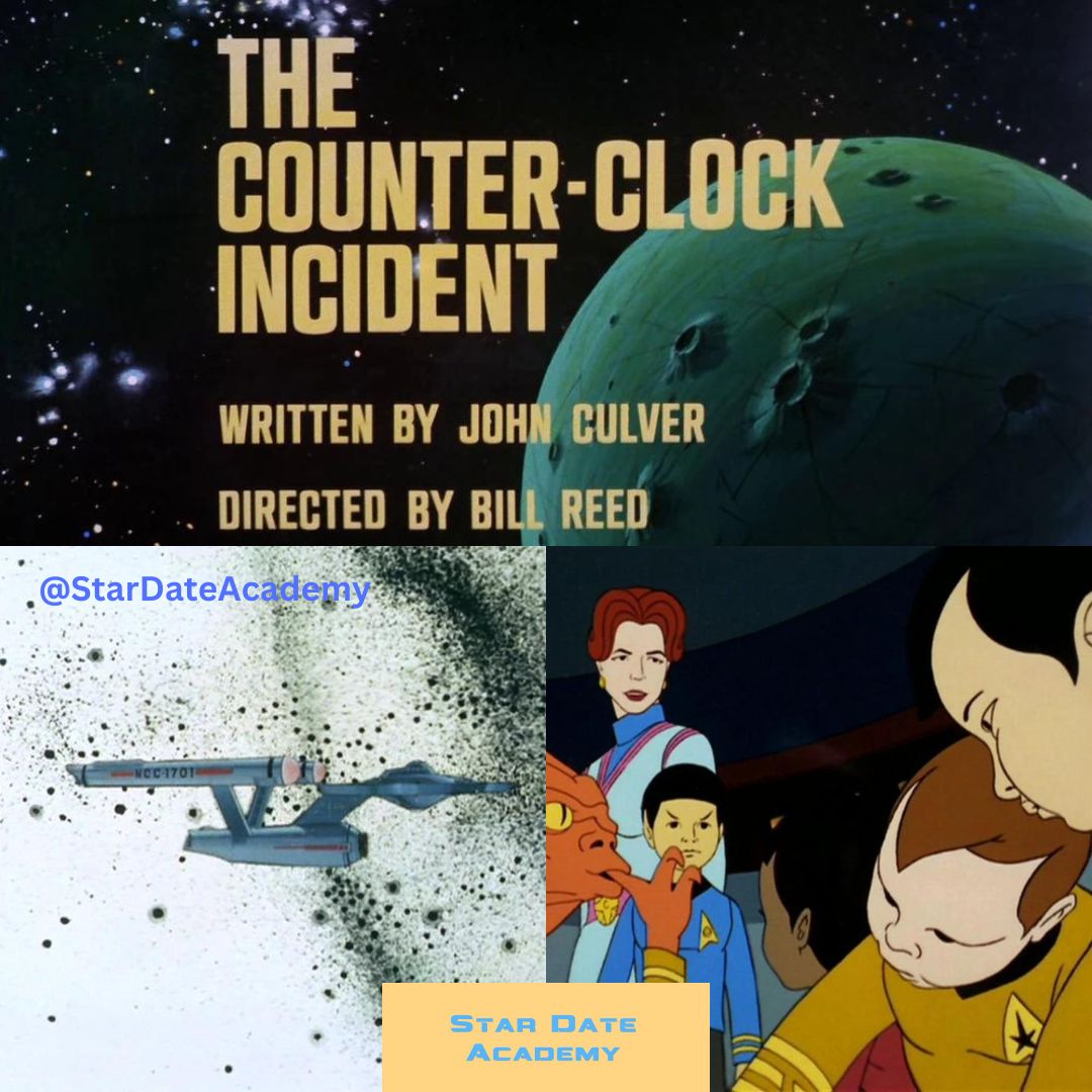 StarDateAcademy's tweet photo. On This Stardate:
1974- The Counter-Clock Incident TAS S2E6 SERIES FINALE #StarTrekTAS
2023- A Few Badgeys More LD S4E7 #StarTrekLowerDecks https://t.co/EWdVMpoMRr