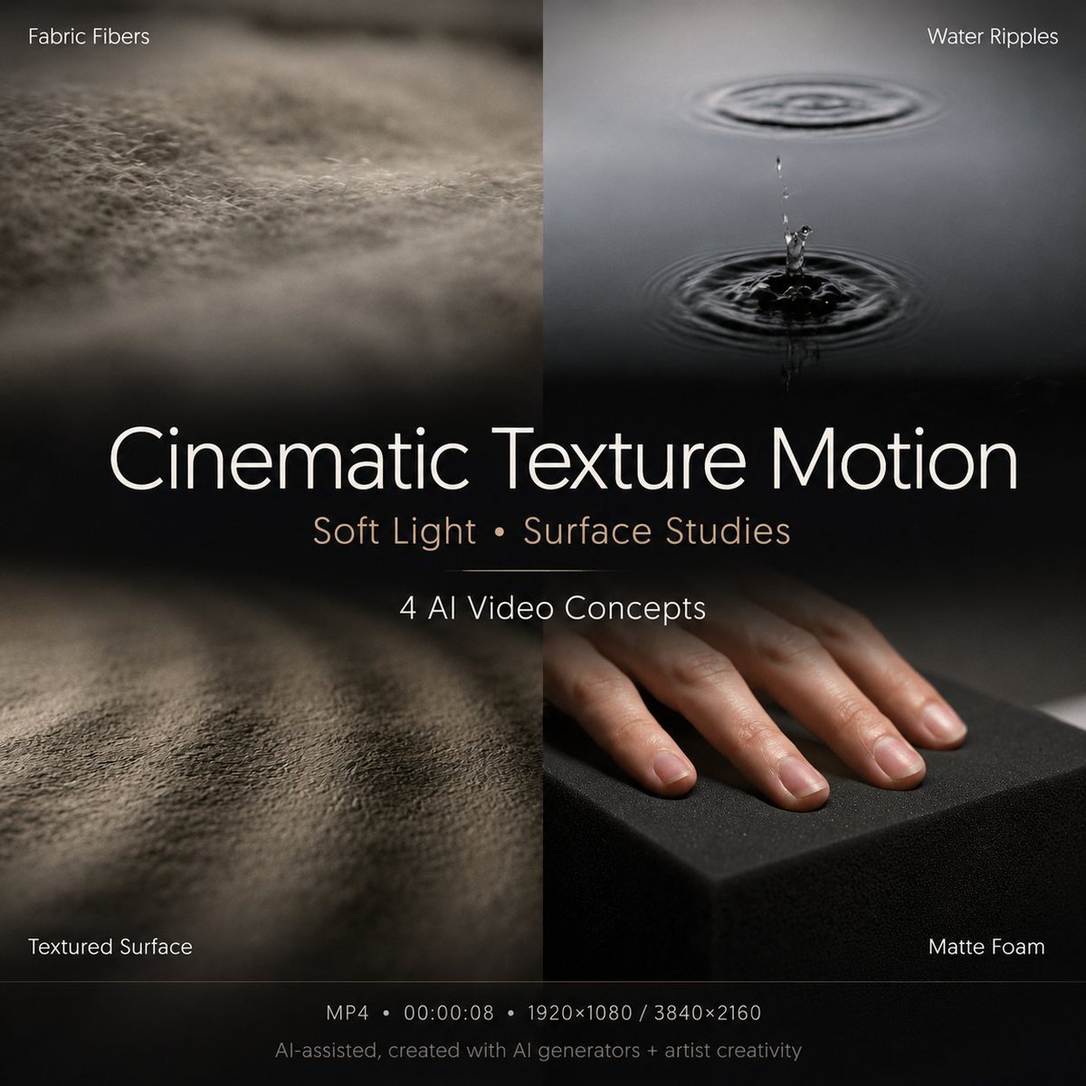anyinfo69's tweet photo. HD/4K Cinematic Texture Motion Collection
https://t.co/DpK7Ded8qo
#CinematicTexture #TextureMotion #AIVideo #AIGeneratedVideo #SoftLight #SurfaceStudy #MacroTexture #StockFootage #4KVideo #CreativeBackground #BusinessVideo #EducationalVideo #AbstractVideo #ProductBackground https://t.co/3cXsdQzu9l