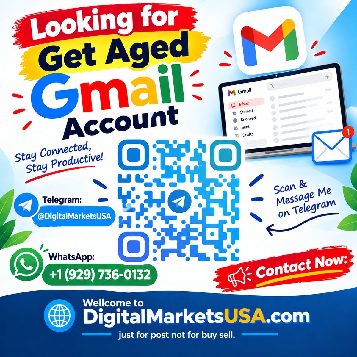 JohnSmithdtdc's tweet photo. Top 17 Sites Buy Aged Gmail Accounts in the USA  
Contact Now:      
WhatsApp: +1 (929) 736-0132 Telegram: @DigitalMarketsUSA   

https://t.co/XYa2wxBB9V

#Asentum #LIVTOT #Rochelle #Piddington https://t.co/NaUylXdYT0