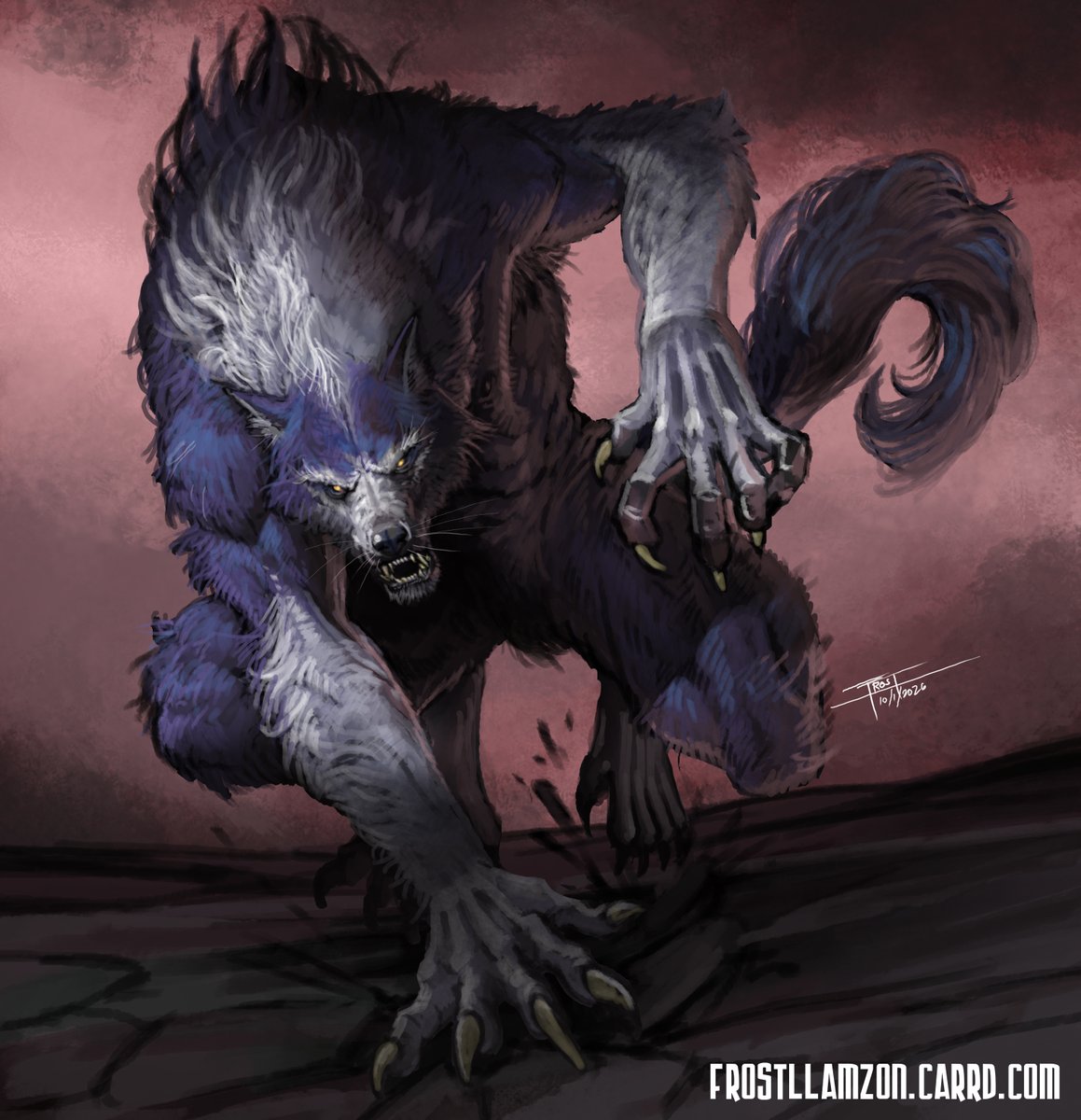 FrostLlamzon's tweet photo. Weretober 2026: Wolf https://t.co/wWDeW92QnI