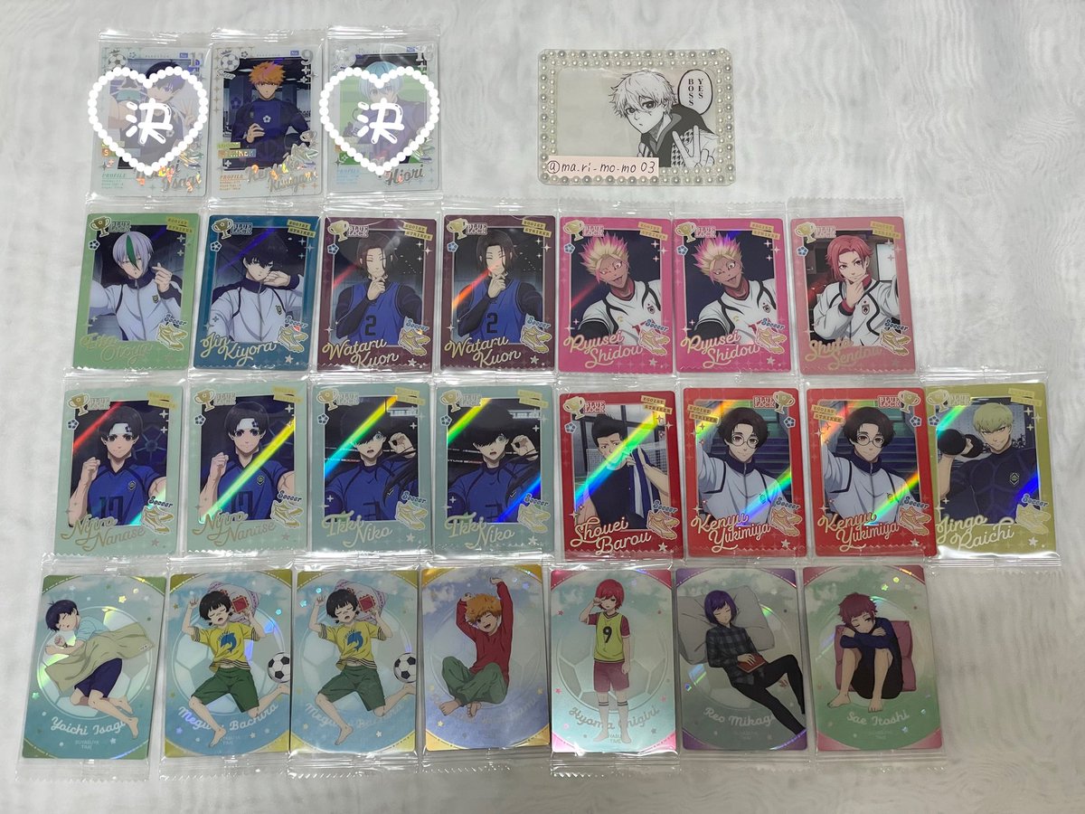 ma_ri_mo_mo03's tweet photo. 【交換】ブルーロック ブルロ ウエハース6

《譲》潔、蜂楽、國神、千切、御影、冴、乙夜、清羅、久遠、士道、閃堂、七瀬、二子、馬狼、雪宮、雷市

《求》同異種 凪、凛

異種はものによりお断りする場合がありますので、ご了承ください。

郵送または大阪梅田手渡し
お気軽にお声掛けください。 https://t.co/7ckxZWDyhm
