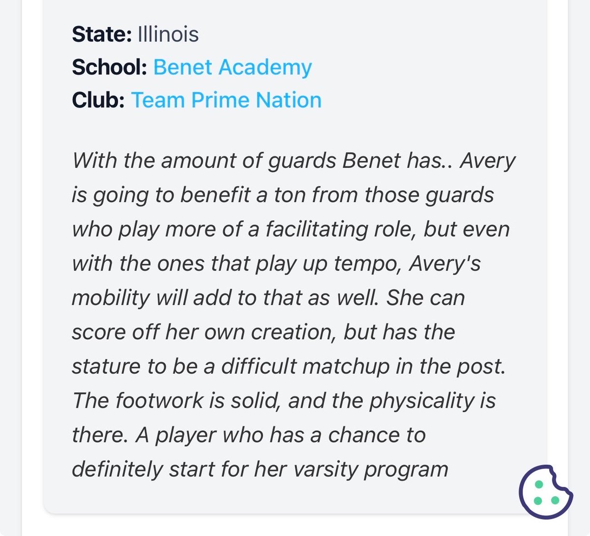av_babarskis's tweet photo. Thank you @AllAboutBall5 for a great combine and @pghbyron @PGHIllinois for the write-up! Happy to be at Benet and excited to keep getting better. https://t.co/PaCAe7LEyb
