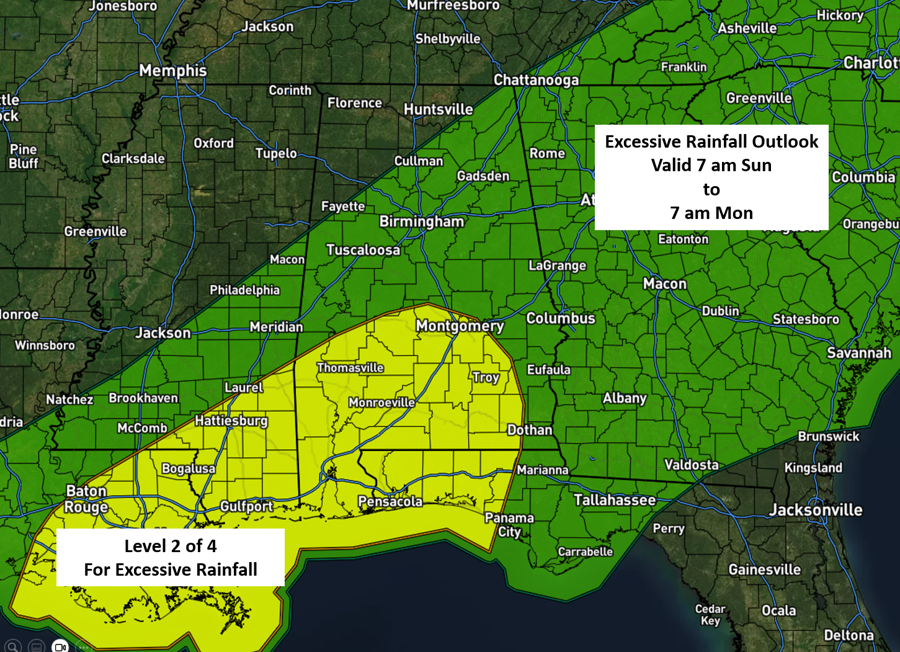 AlabamaEMA's tweet photo. NEW DATA: Rain is on the way! The heaviest rainfall totals are likely over south Alabama through early next week; isolated flooding is possible. A full update from AEMA Meteorologist Jim Stefkovich is available now: https://t.co/FH8JtI9BNQ #alwx #readyforanything https://t.co/BYGAIZa8RC