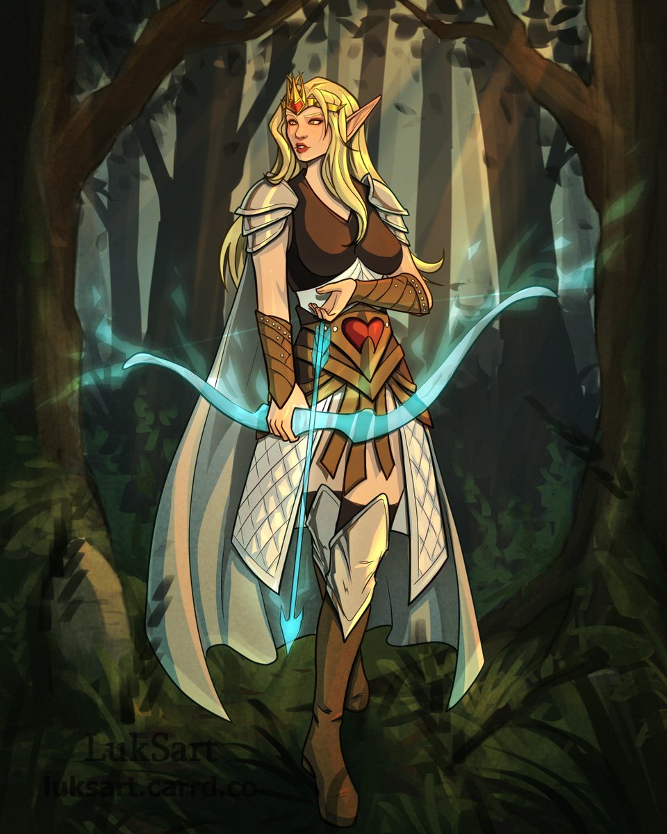 luksartpng's tweet photo. A Blood Elf brought from the world of Warcraft into the Warhammer universe ✨🏹 https://t.co/0g0kBed0n4
