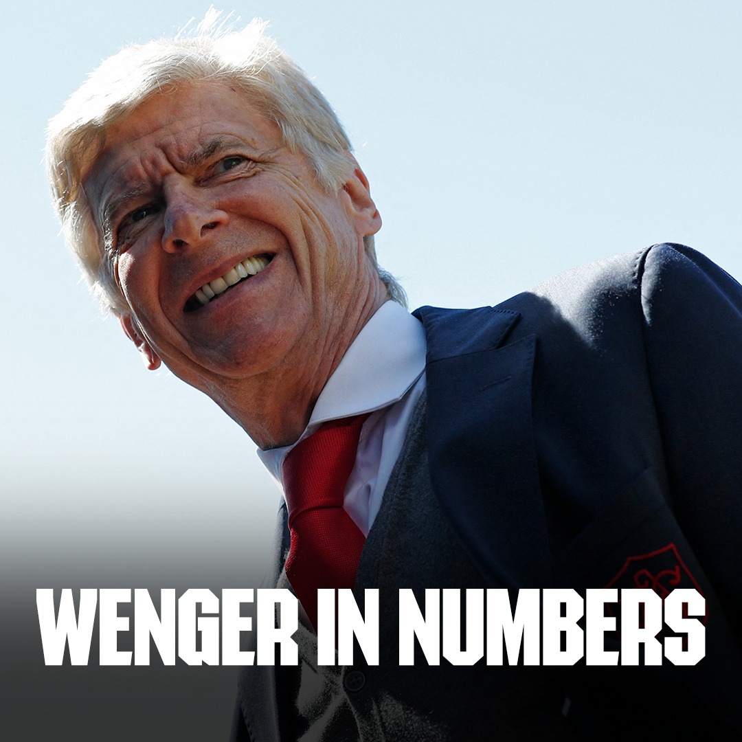 Arsenal's tweet photo. An iconic career, in numbers 🔢

A stat for every year of Arsene Wenger at The Arsenal 👇
