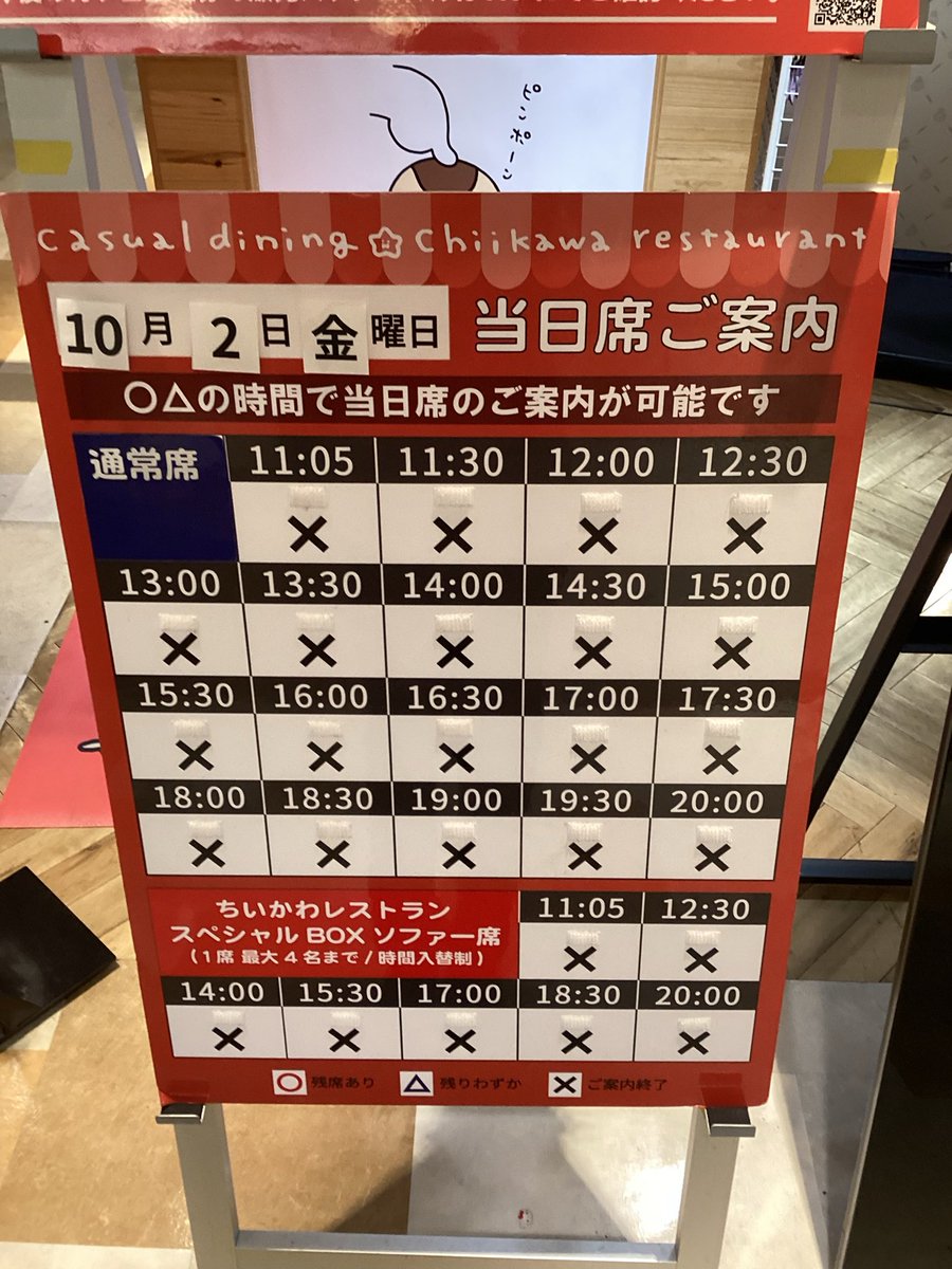 THEGUEST_ikb's tweet photo. 常設店「ちいかわレストラン」 
本日  10/2 （金）オープンいたしました✨

本日、レストランは整理券をお持ちの方のみのご案内となります🙇‍♀️
グッズショップは現在フリー入場となっております。
※混雑時には待機列を形成する場合がございます。

只今「⚔️ 討伐フェア⚔️」を開催中‼️
詳しくは「ちいかわレストラン」HPをご確認ください。

▼ちいかわレストランHP
https://t.co/VHzkSyI2Hg
#ちいかわレストラン #ちいかわ #池袋parco