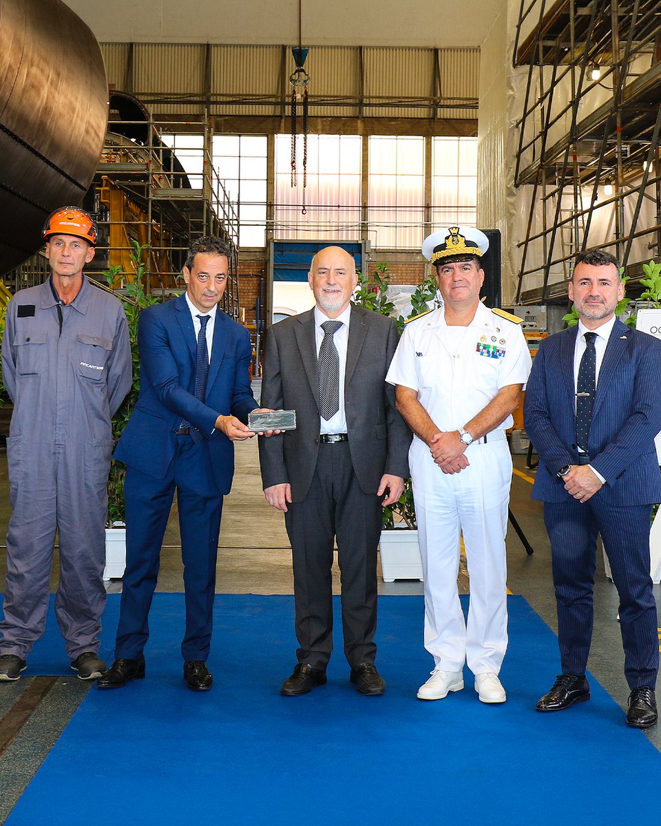 Fincantieri's tweet photo. The keel-laying ceremony for the second next-generation U212NFS (Near Future Submarine) destined for the Italian Navy was held at our Muggiano shipyard, as part of the program for the construction of four submarines and the development of the related logistic support, managed and entrusted to OCCAR (Organisation Conjointe de Coopération en matière d’Armement). Delivery of the second unit is scheduled for 2030.

The U212NFS submarines class represents a substantial evolution compared to its U212A predecessors, thanks to greater design maturity, a higher level of Italian-developed technology, and enhanced integration of onboard systems. Innovations developed by Italian industry will ensure greater stealth, endurance, efficiency, and cyber resilience. The program has also recently been strengthened through contractual integration, which has expanded activities relating to new technological capabilities and the integrated logistic support of the units. It contributes to preserving and enhancing national industrial know-how, strengthening our role as design authority and prime contractor.

The keel-laying of the second unit further confirms the strategic role of the Muggiano shipyard in the construction of platforms for the Italian Navy’s submarine force and our ability to integrate shipbuilding expertise, advanced technologies and know-how in support of the development of national underwater capabilities.

@ItalianNavy