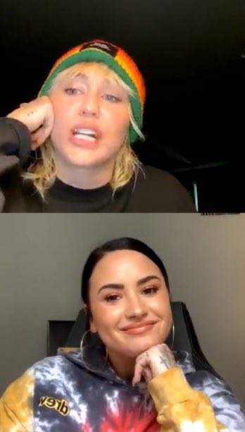 DemiBase_'s tweet photo. Demi: “We grew closer because we saw something in each other; I don’t know if it was on a spiritual level or in our hearts…”
Miley: “Or because we’re definitely gays” https://t.co/7ZT1kDtE3s