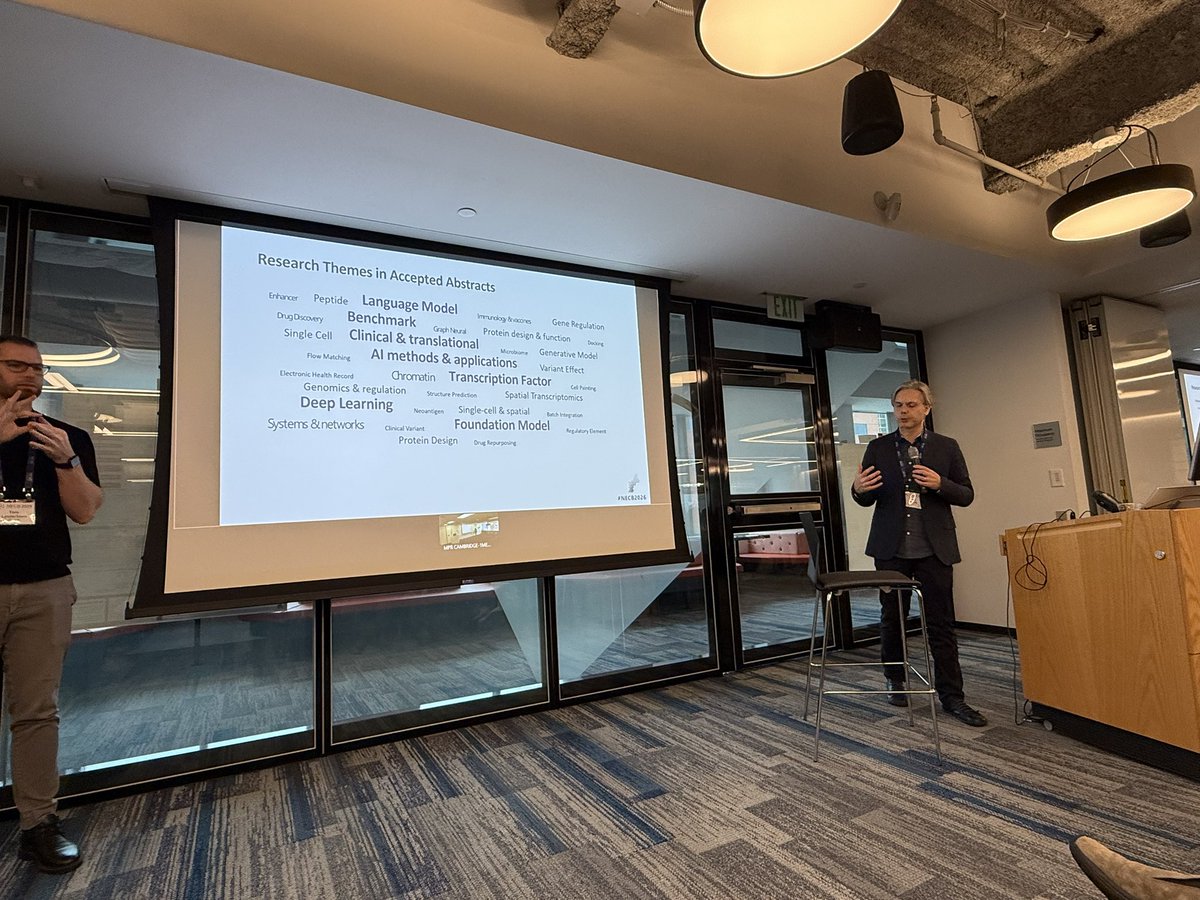KrishnaswamyLab's tweet photo. Excited to be at @NewEngCompBio , off to a start with keynote speaker Marc Vidal of @DanaFarber ! https://t.co/6wvu5SODX1