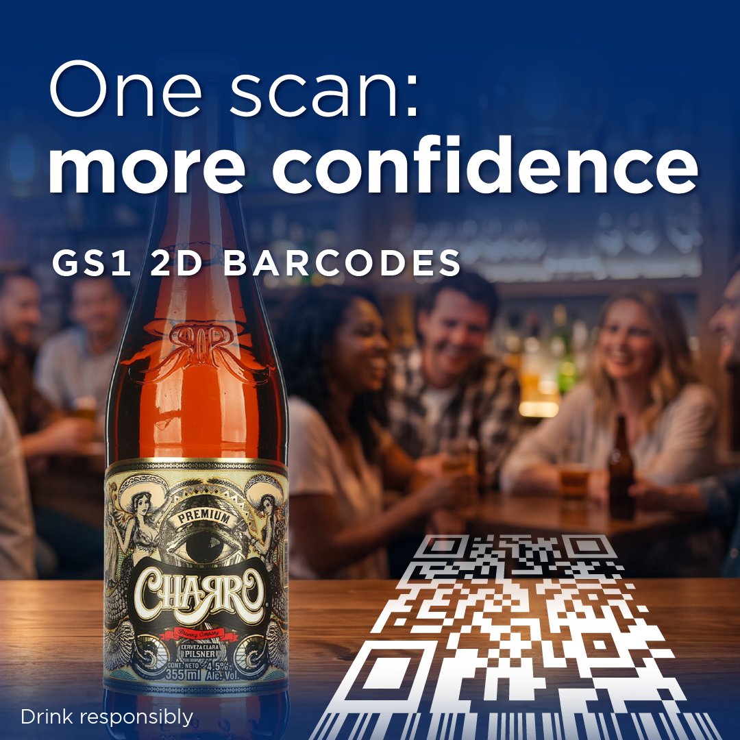 gs1's tweet photo. Labels are becoming digital entry points. Cerveza Charro uses GS1 2D barcodes to connect products to digital content — turning packaging into an interactive consumer touchpoint. 

👉 Read more case studies on https://t.co/O7jp8Amn6D.

#QRCode #Packaging https://t.co/G6nSTQX7v2
