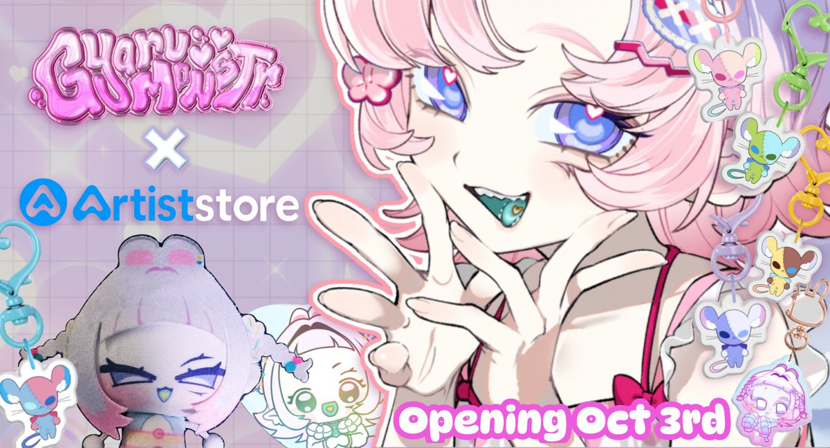 GyaruMonstr's tweet photo. Saturday at 2PM EST my merch store goes live!

I worked really hard on all the art and designs so please come to twitch to catch the launch!

The first 8 plushies are $18! 

https://t.co/FQP5eHddBX https://t.co/7WgwivrDFx