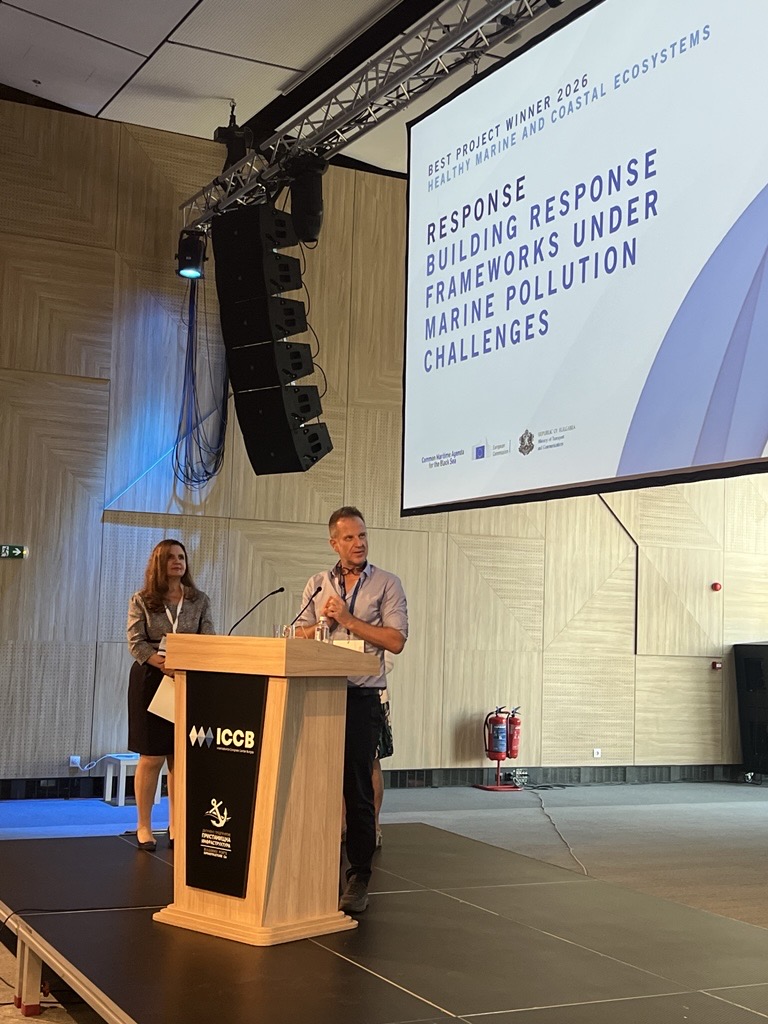cinea_eu's tweet photo. 🏆Proud that the EU-funded RESPONSE project got a well-deserved Black Sea Project Award!

The project, together with Black Sea SIERRA, is developing tools to help authorities respond more effectively to war-induced pollution threats.

More👉 https://t.co/Nt3bpXmSZc

#EU #EMFAF https://t.co/7L1QFw5ogc