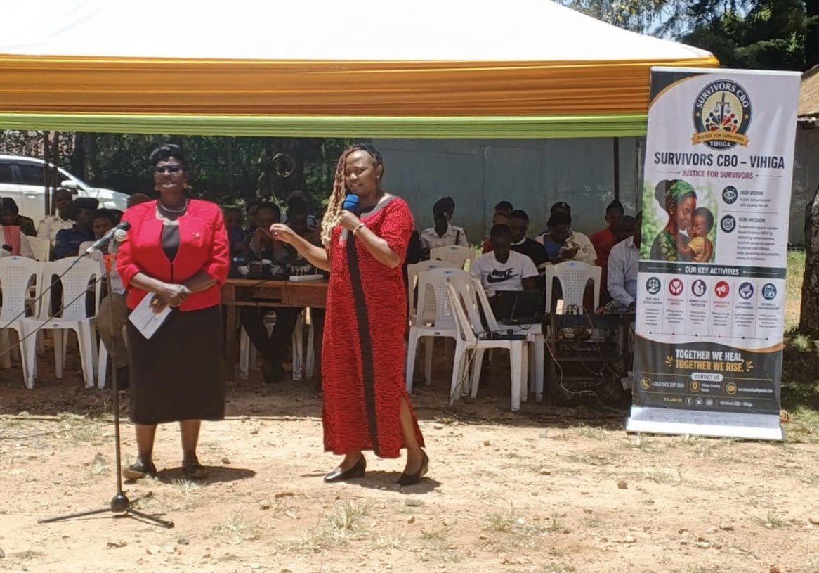 TISAKenya's tweet photo. We graced the launch of Vihiga’s six-month County-wide SGBV Campaign, bringing together the Governor, Deputy Governor, Principal Secretary for Gender and Affirmative Action, Judiciary, survivors, widows, civil society and communities.

The message was clear: enough is enough, but ending SGBV requires more than condemnation. It requires sustained public investment and action.

Vihiga carries a painful burden of SGBV, child abuse and molestation. Behind every statistic is a survivor whose life has been disrupted and whose voice is too often unheard. TISA called on the County Government to prioritise the completion and operationalisation of Vihiga Level 5 Hospital, so survivors can access medical care, forensic services, psychosocial support and effective referral systems.