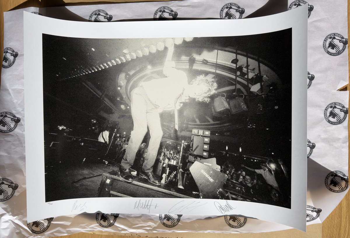 normally_inbed's tweet photo. The great Teenage Cancer Trust signed prints saga of 2026 has finally come to an end. Worth the wait. She’s beautiful 🥹 https://t.co/hhdJk4DymA