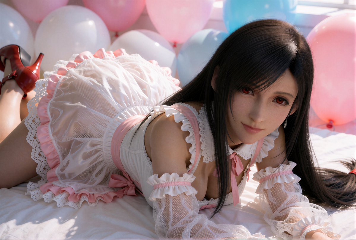 Adam3DXM's tweet photo. Pink tifa #tifa #TifaLockhart https://t.co/sk3XKqb7Yb