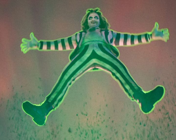 SonicpoX's tweet photo. I'm probably way more excited than I should be for BEETLEJUICE coming to fortnite! 💚💚💚 https://t.co/gQDnlnWZi6