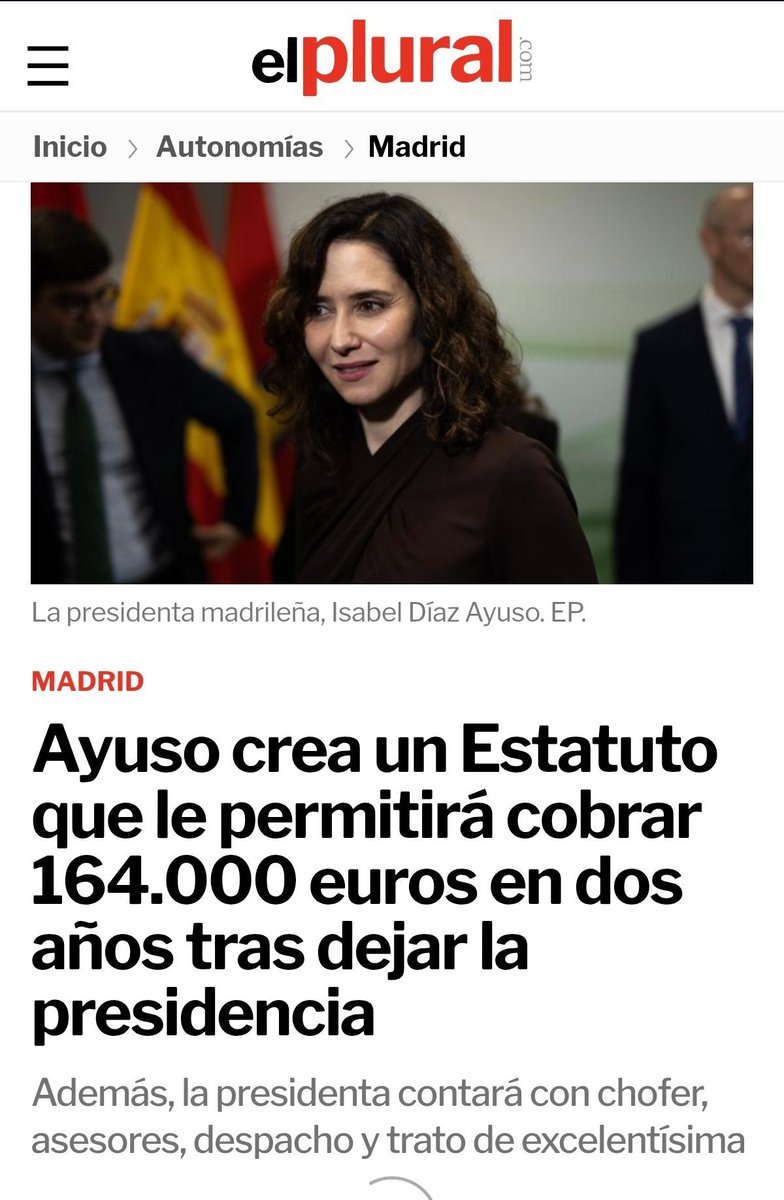 AntiBulosPP's tweet photo. @irenetabera Hola fachita! Tienes la misma credibilidad que el periódico  y la Tv Telemadrid ,donde trabajas, por decir algo.
Tus fuentes para escribir tu librillo "El hombre que susurraba al Presidente" o sea Zapatero de dónde y de quienes procede?

#Ayusista claro!! https://t.co/l6QkJ997j5