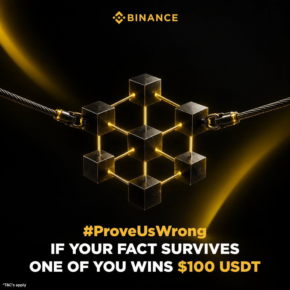 BinanceForIN's tweet photo. Think you know 𝙗𝙡𝙤𝙘𝙠𝙘𝙝𝙖𝙞𝙣?
Can you 𝗣𝗥𝗢𝗩𝗘 𝗨�� 𝗪𝗥𝗢𝗡𝗚?

𝗚𝗶𝘃𝗲 𝘂𝘀 𝗼𝗻𝗲 𝗯𝗹𝗼𝗰𝗸𝗰𝗵𝗮𝗶𝗻 𝗳𝗮𝗰𝘁 𝘆𝗼𝘂’𝗿𝗲 𝘀𝘂𝗿𝗲 𝗵𝗮𝘀 𝗻𝗼 𝗰𝗼𝘂𝗻𝘁𝗲𝗿𝗮𝗿𝗴𝘂𝗺𝗲𝗻𝘁. 𝗢𝗻𝗲 𝘄𝗶𝗻𝗻𝗶𝗻𝗴 𝗳𝗮𝗰𝘁. $𝟭𝟬𝟬 𝗨𝗦𝗗𝗧. 

✍️ Rules:
- Follow @BinanceForIN, like and reshare this post
- Tag 2 friends & get them to follow us
- Drop your fact in the comments
- We get 24 hours to break it
- Facts, exceptions, technicalities and counterexamples are all fair game

If your fact survives, one of you will win $𝟭𝟬𝟬 𝗨𝗦𝗗𝗧!

𝗣𝗥𝗢𝗩𝗘 𝗨𝗦 𝗪𝗥𝗢𝗡𝗚!

*T&Cs apply.