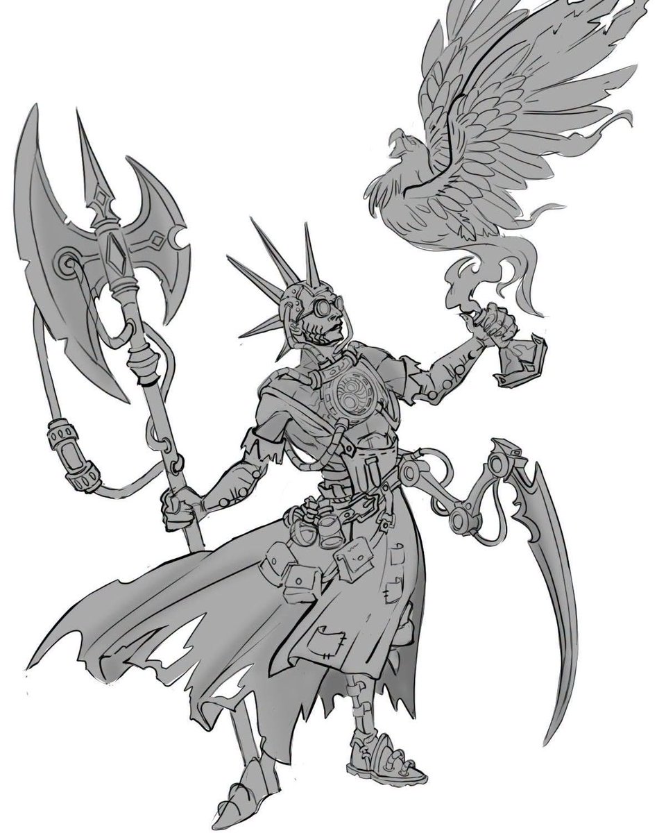 LegendsofSignum's tweet photo. Namar Keth, Grand Transmutator proclaims:
I will unravel the secret of rebirth and seal it in test tubes. The first flash reduces all to ashes, but the second begins the most astonishing transformation.
#LegendsOfsignum #conceptart #characterdesign #alchemyst #signumgames https://t.co/t2UySUUhzG