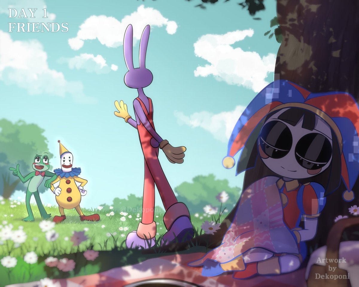 Dekoponi's tweet photo. #Digitaltober Day 1 : Friends

"What's taking you so long? She's not going anywhere"

I'm so excited to join this year again!
#tadc #tadcfanart https://t.co/Nay0K4elKK