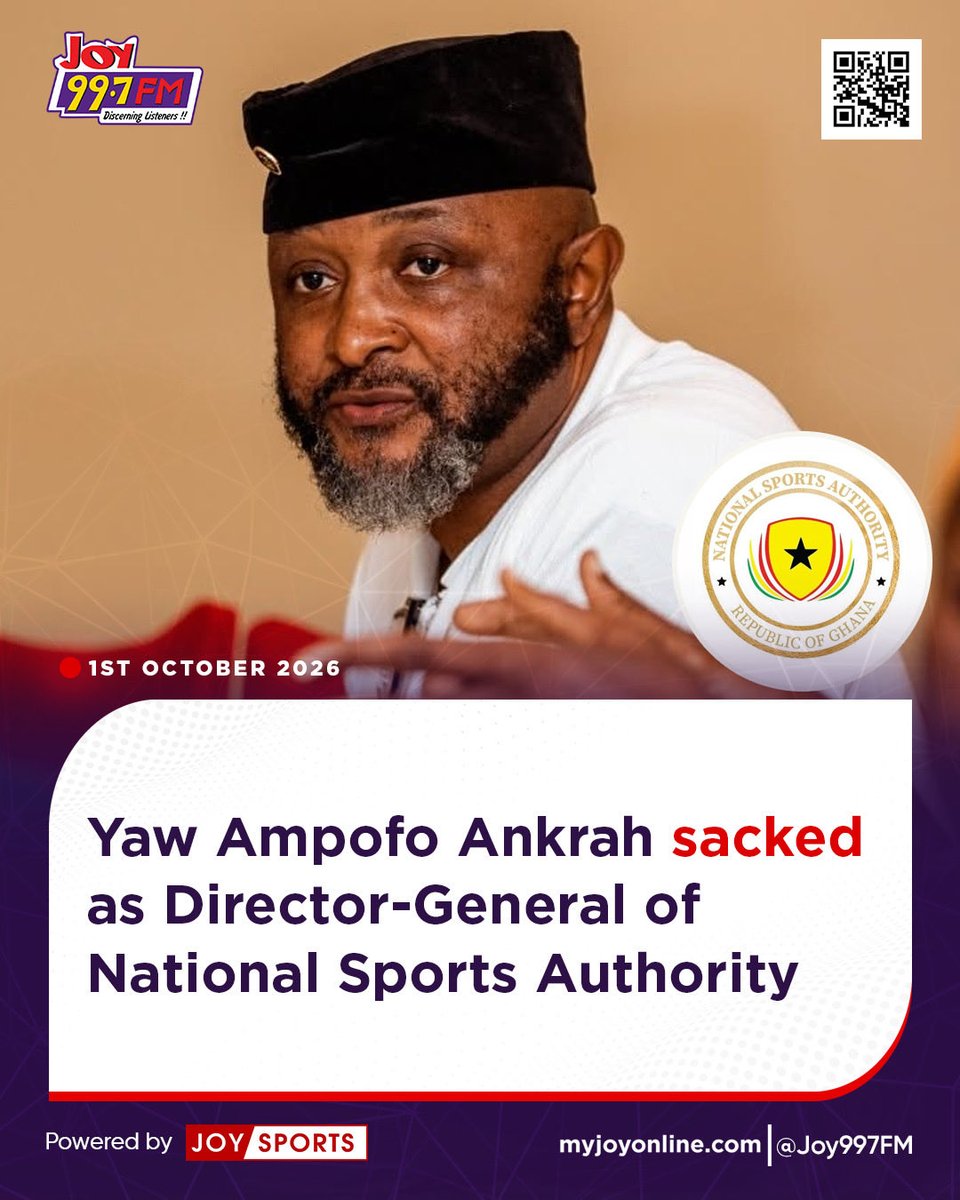 Fentuo_'s tweet photo. Yaw has been sacked as NSA boss! https://t.co/JpWt0HrwO6