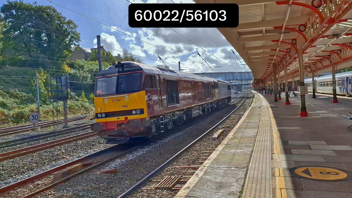 Photter1965's tweet photo. Good afternoon everyone, have a super day. Lancaster Castle Station  1/10/26 @RobertsGarstang @stuartpharrison @ch1r5_ @Northern_Amos @stephen37292ML  'Meow' https://t.co/YgC98eOpdd