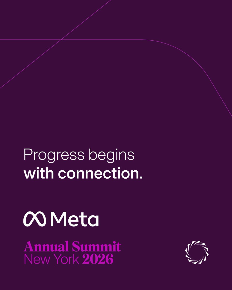ConcordiaSummit's tweet photo. Thank you, @Meta, for joining us at this year's Concordia Annual Summit and helping power a week of conversation, connection, and collaboration. 

Watch more from the Summit: https://t.co/4LbPX1ZMYN https://t.co/VEyMMrQwRo