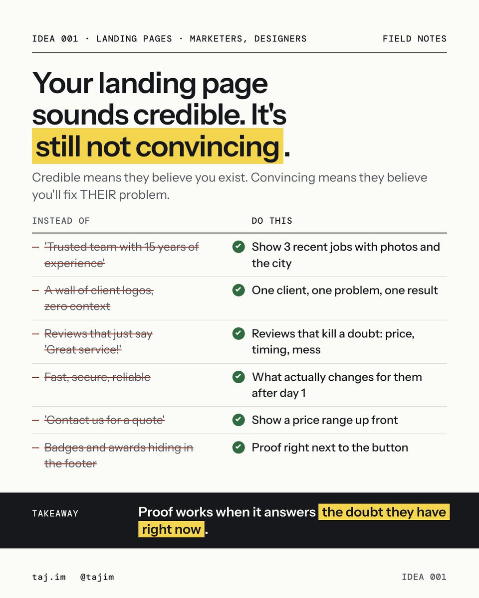 tajim's tweet photo. Do this for better Landing Page conversion. https://t.co/TwjtmztQ2H